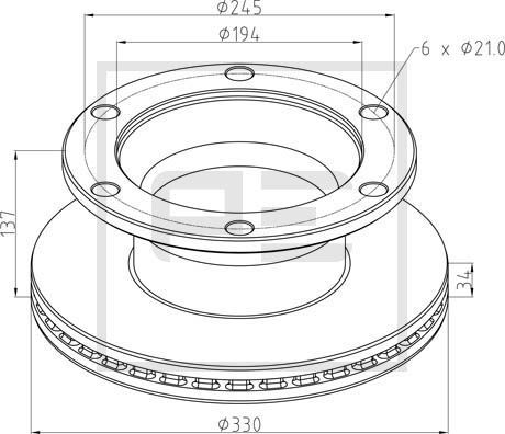 PE AUTOMOTIVE Piduriketas 256.054-00A